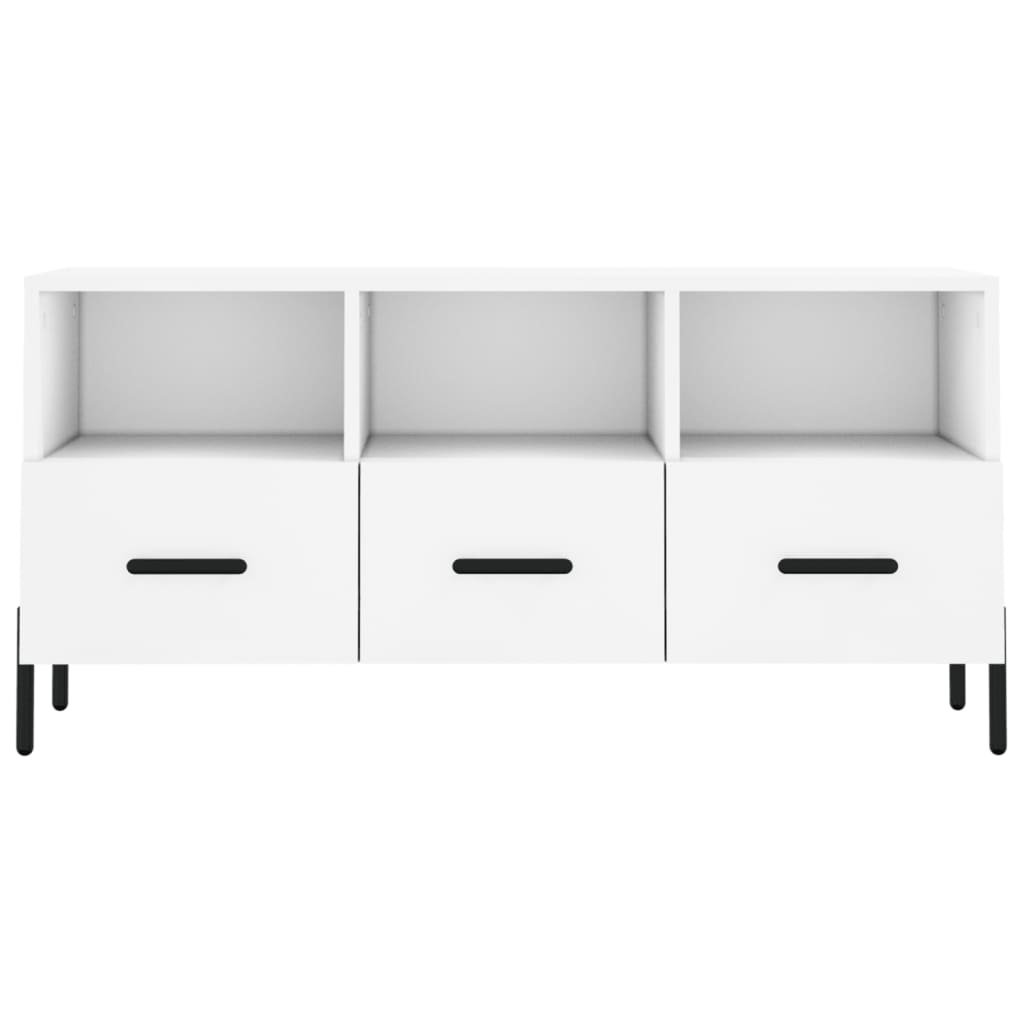 TV Cabinet White 102x36x50 cm Engineered Wood