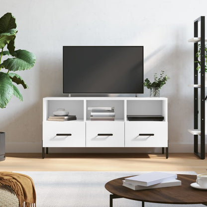 TV Cabinet White 102x36x50 cm Engineered Wood