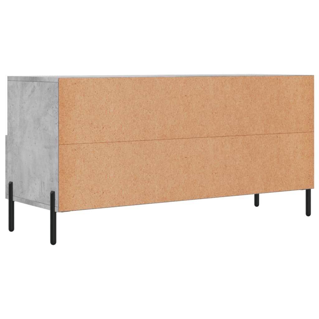 TV Cabinet Concrete Grey 102x36x50 cm Engineered Wood