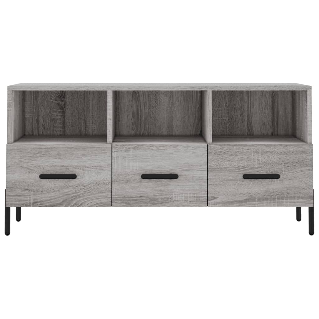 TV Cabinet Grey Sonoma 102x36x50 cm Engineered Wood