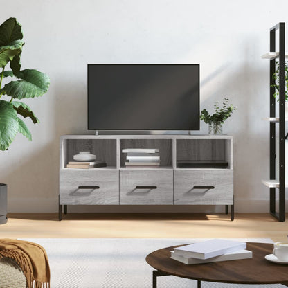 TV Cabinet Grey Sonoma 102x36x50 cm Engineered Wood