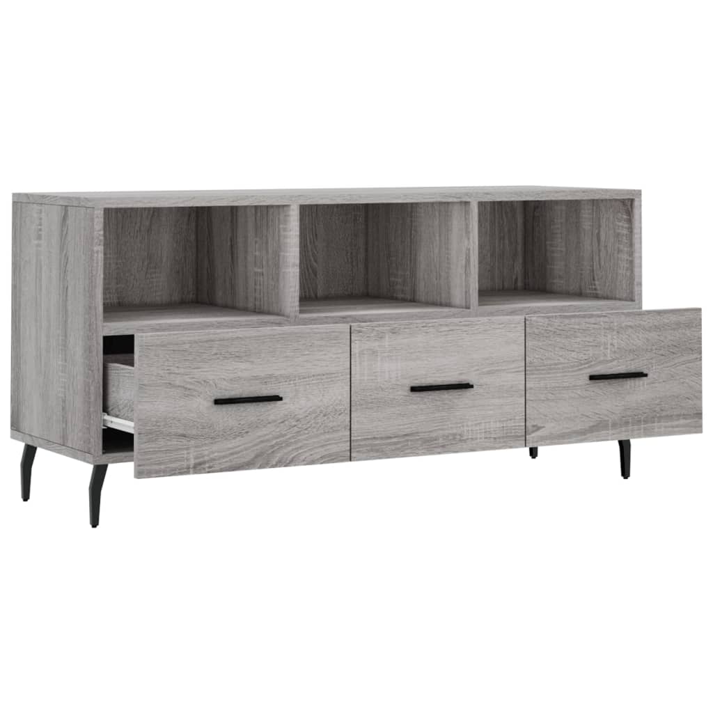 TV Cabinet Grey Sonoma 102x36x50 cm Engineered Wood