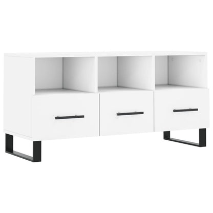 TV Cabinet White 102x36x50 cm Engineered Wood