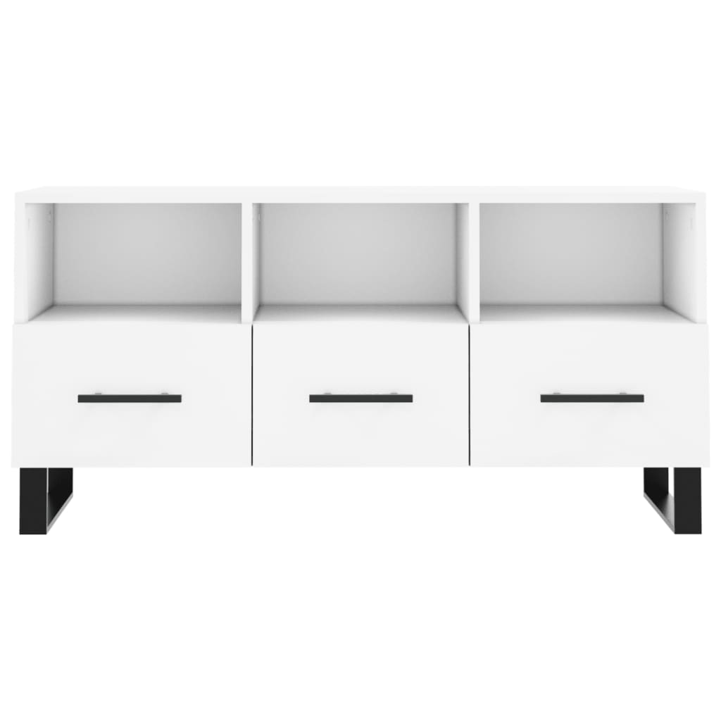 TV Cabinet White 102x36x50 cm Engineered Wood