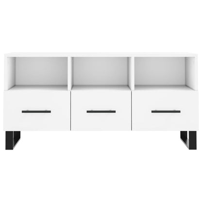 TV Cabinet White 102x36x50 cm Engineered Wood