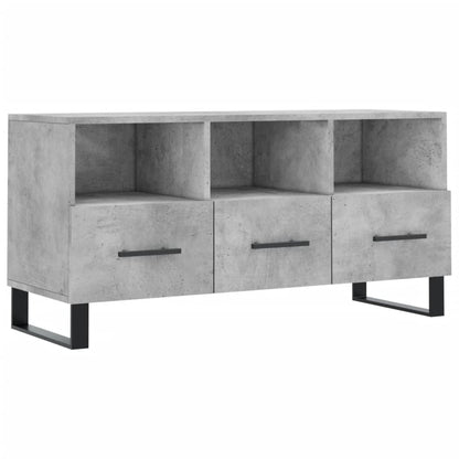 TV Cabinet Concrete Grey 102x36x50 cm Engineered Wood