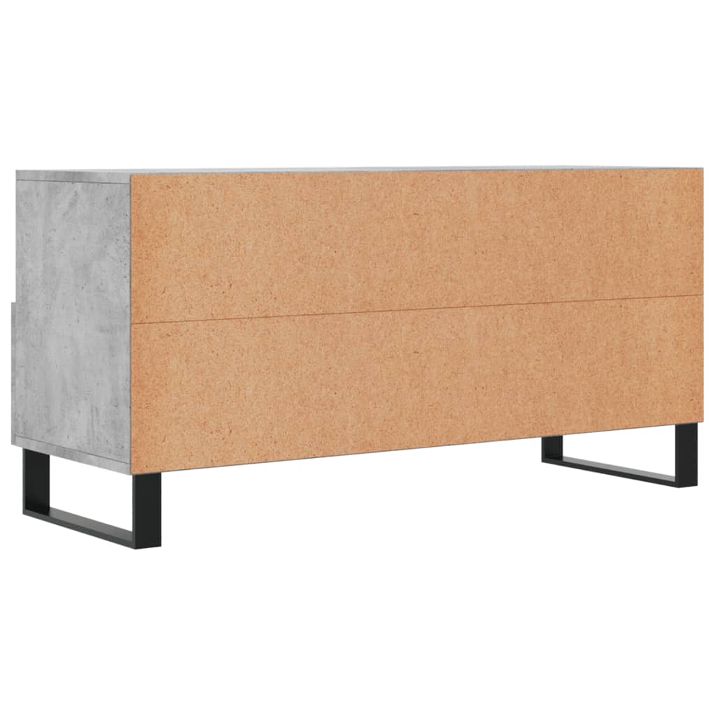 TV Cabinet Concrete Grey 102x36x50 cm Engineered Wood