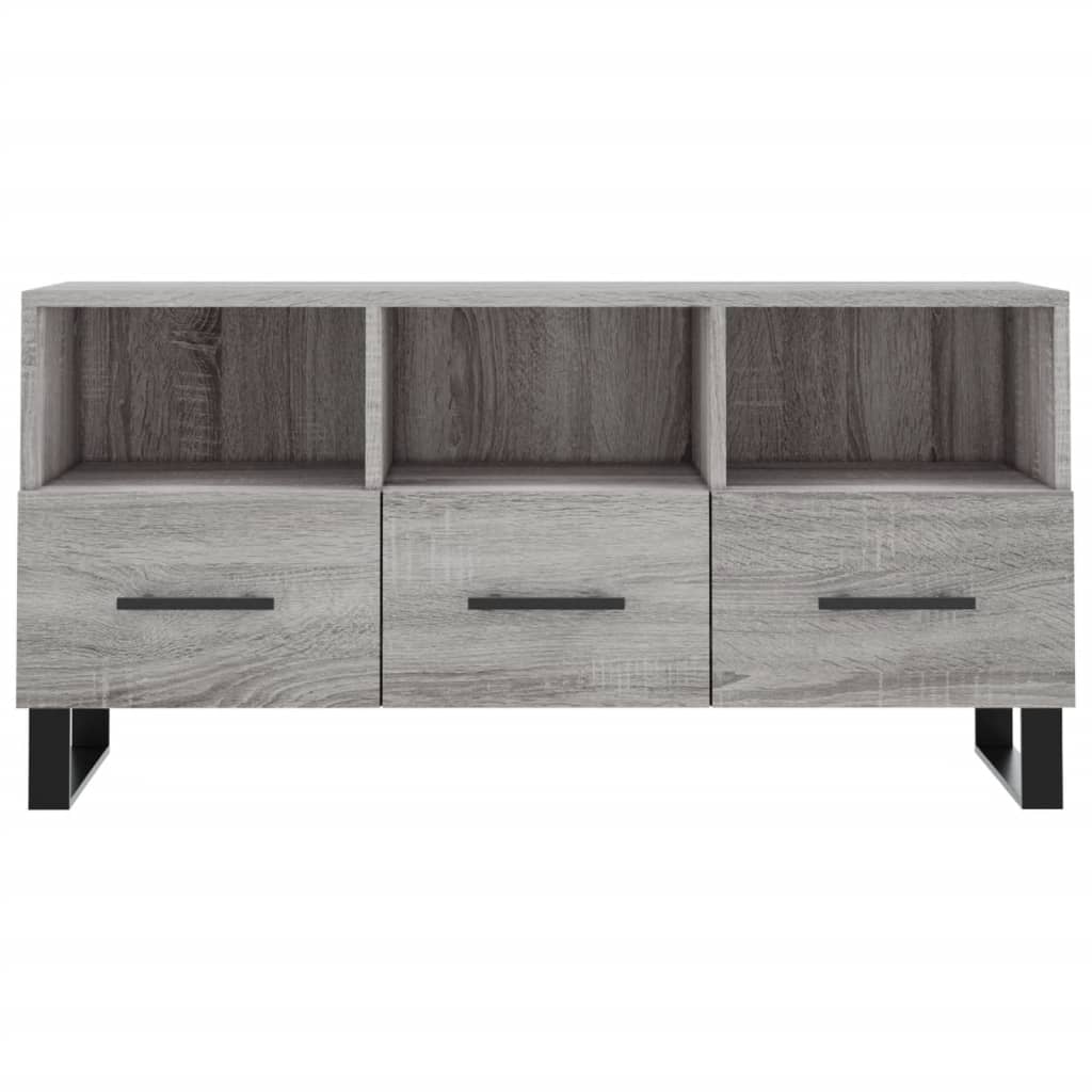 TV Cabinet Grey Sonoma 102x36x50 cm Engineered Wood