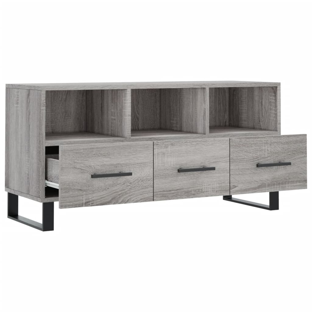 TV Cabinet Grey Sonoma 102x36x50 cm Engineered Wood