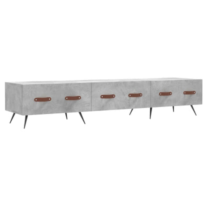 TV Cabinet Concrete Grey 150x36x30 cm Engineered Wood