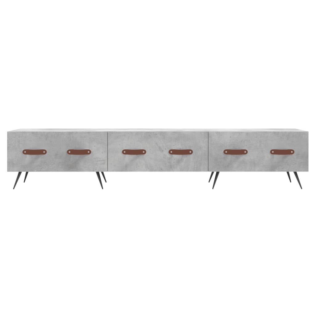 TV Cabinet Concrete Grey 150x36x30 cm Engineered Wood