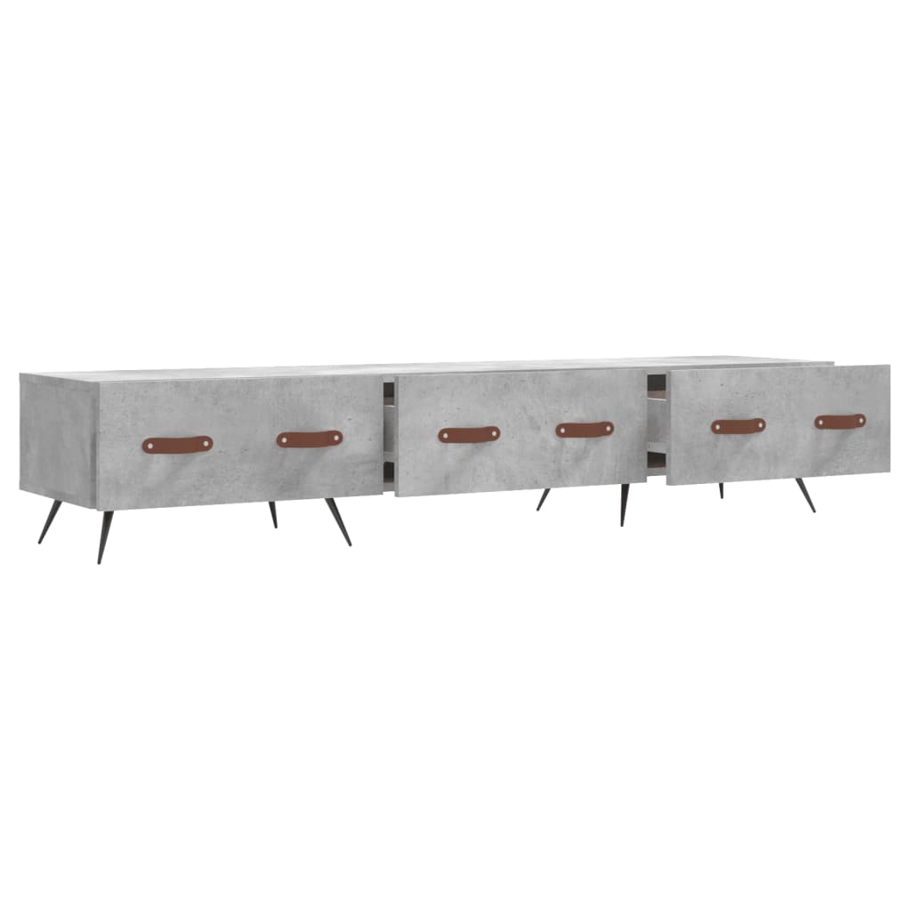 TV Cabinet Concrete Grey 150x36x30 cm Engineered Wood