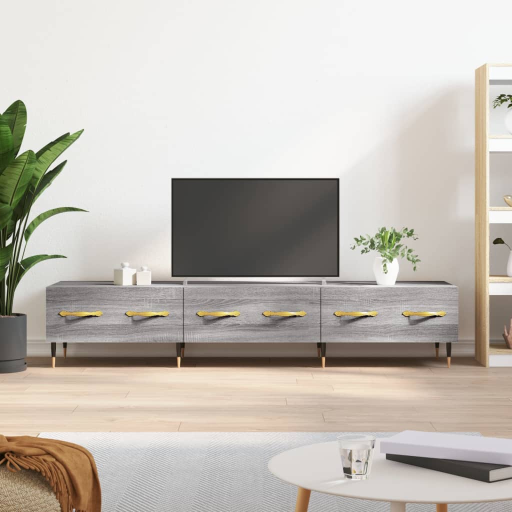 TV Cabinet Grey Sonoma 150x36x30 cm Engineered Wood