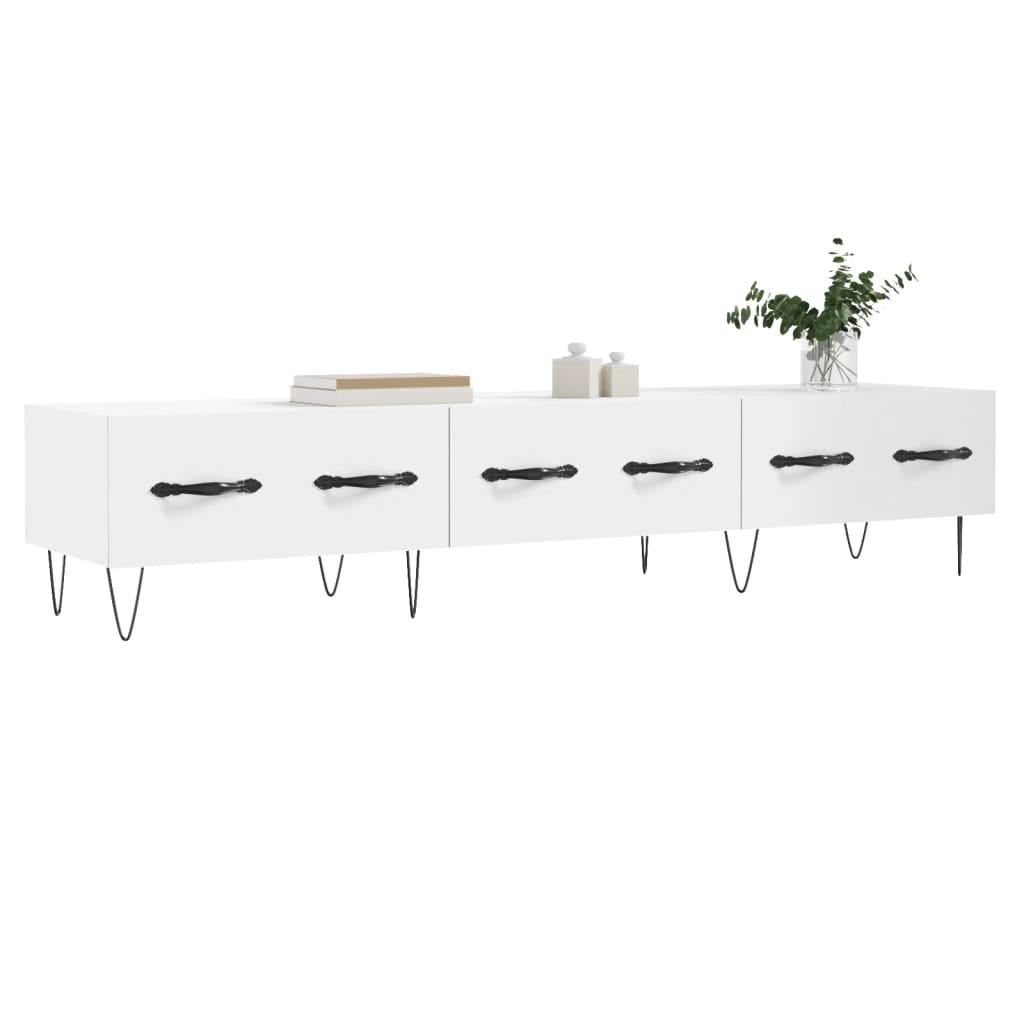 TV Cabinet White 150x36x30 cm Engineered Wood