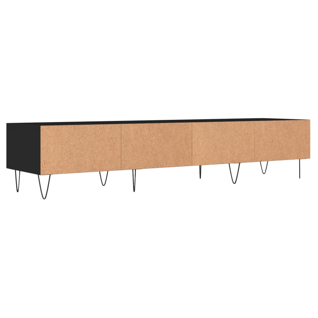 TV Cabinet Black 150x36x30 cm Engineered Wood