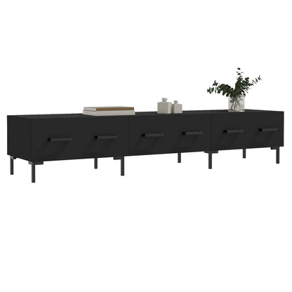 TV Cabinet Black 150x36x30 cm Engineered Wood