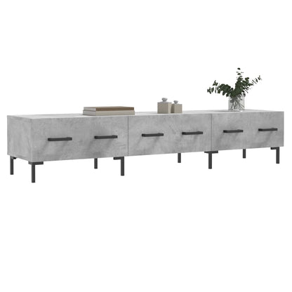 TV Cabinet Concrete Grey 150x36x30 cm Engineered Wood