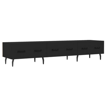 TV Cabinet Black 150x36x30 cm Engineered Wood