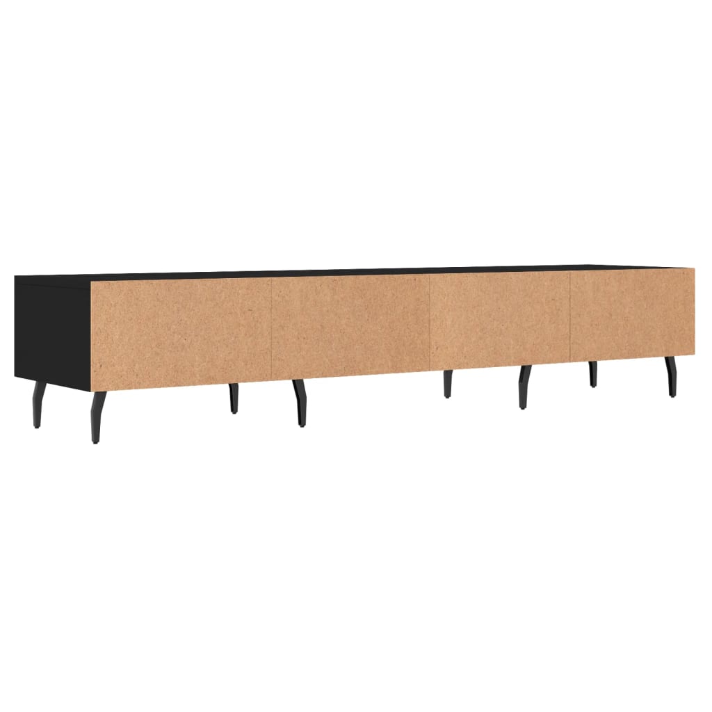 TV Cabinet Black 150x36x30 cm Engineered Wood