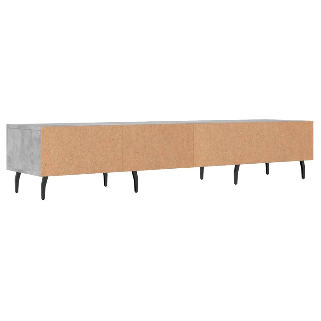 TV Cabinet Concrete Grey 150x36x30 cm Engineered Wood