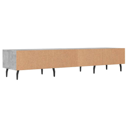 TV Cabinet Concrete Grey 150x36x30 cm Engineered Wood