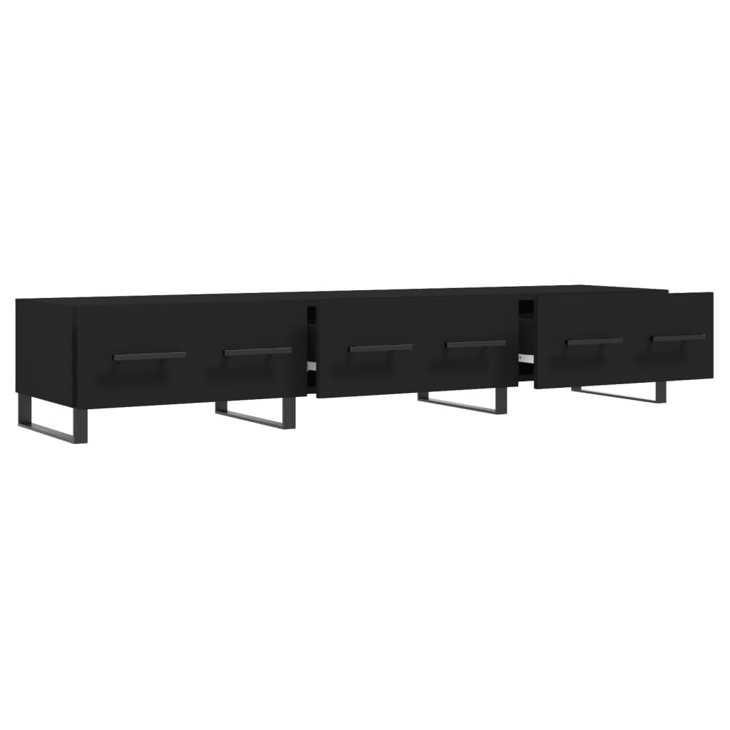 TV Cabinet Black 150x36x30 cm Engineered Wood