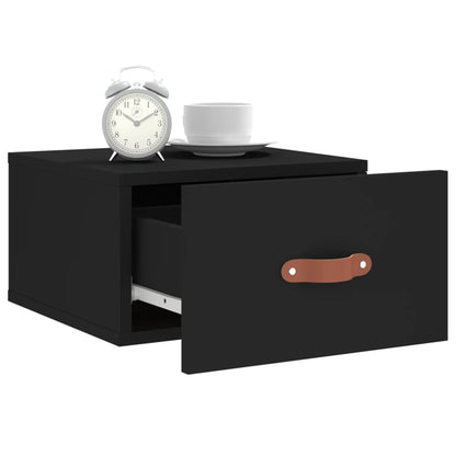 Wall-mounted Bedside Cabinets 2 pcs Black 35x35x20 cm