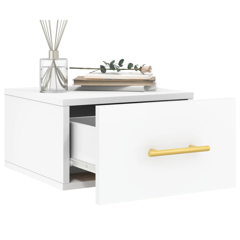 Wall-mounted Bedside Cabinets 2 pcs White 35x35x20 cm