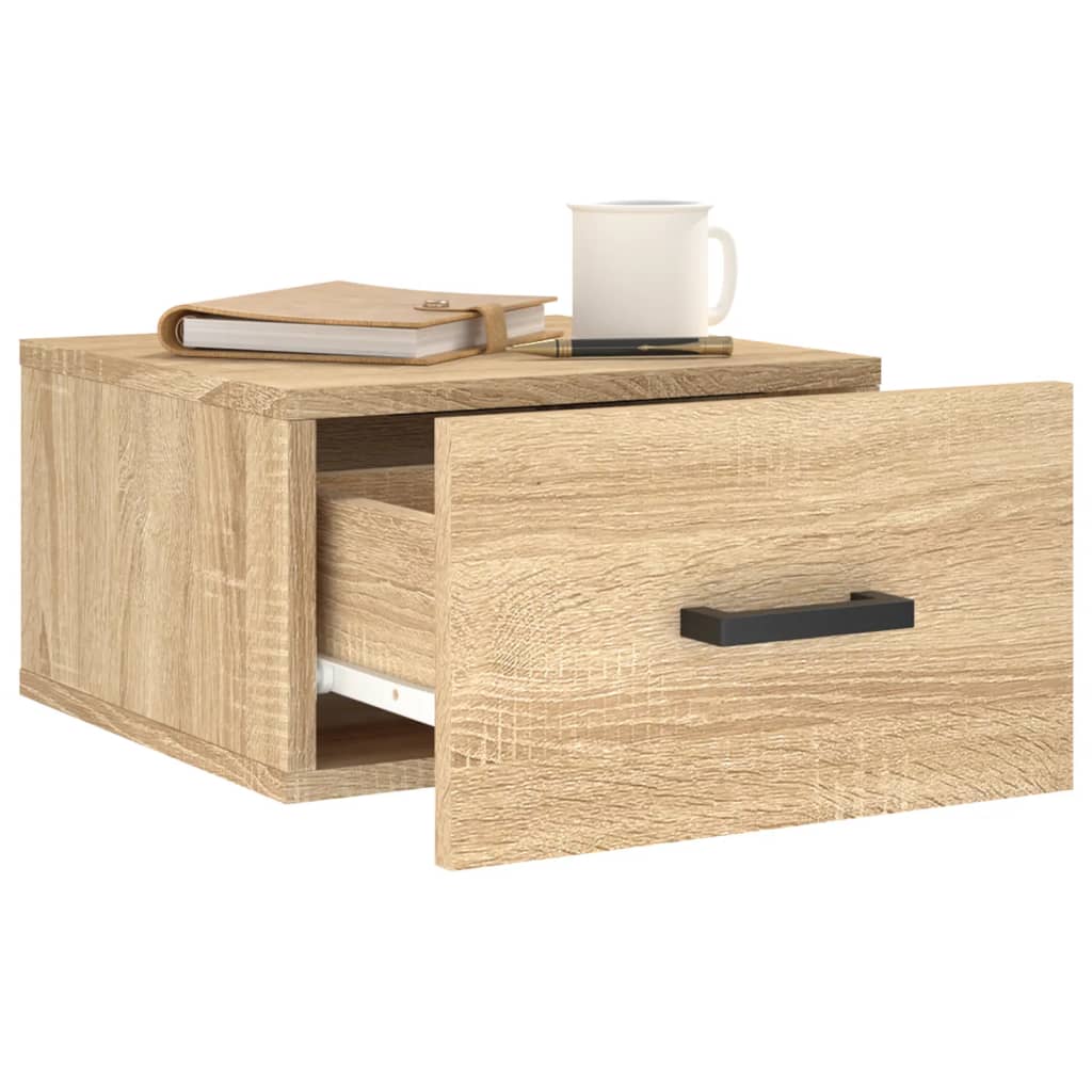 Wall-mounted Bedside Cabinets 2 pcs Sonoma Oak 35x35x20 cm