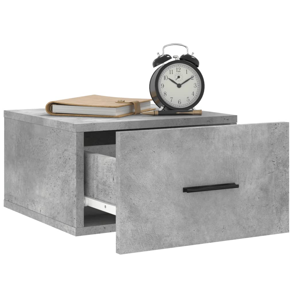 Wall-mounted Bedside Cabinets 2 pcs Concrete Grey 35x35x20 cm