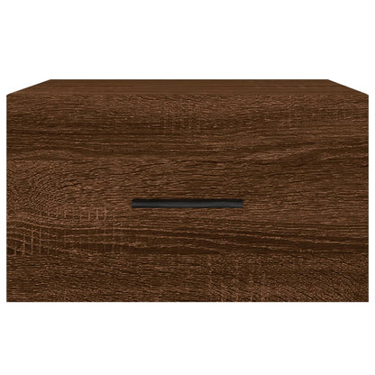 Wall-mounted Bedside Cabinet Brown Oak 35x35x20 cm