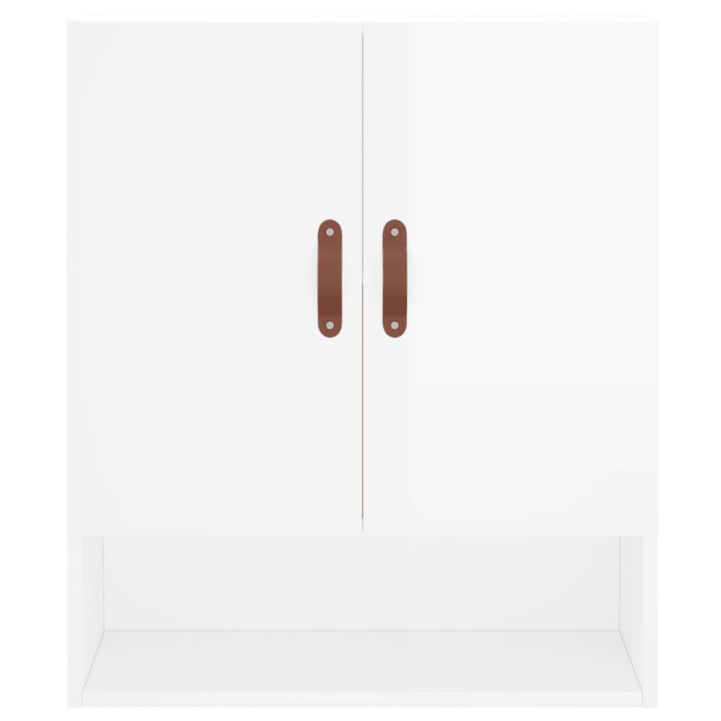 Wall Cabinet High Gloss White 60x31x70 cm Engineered Wood