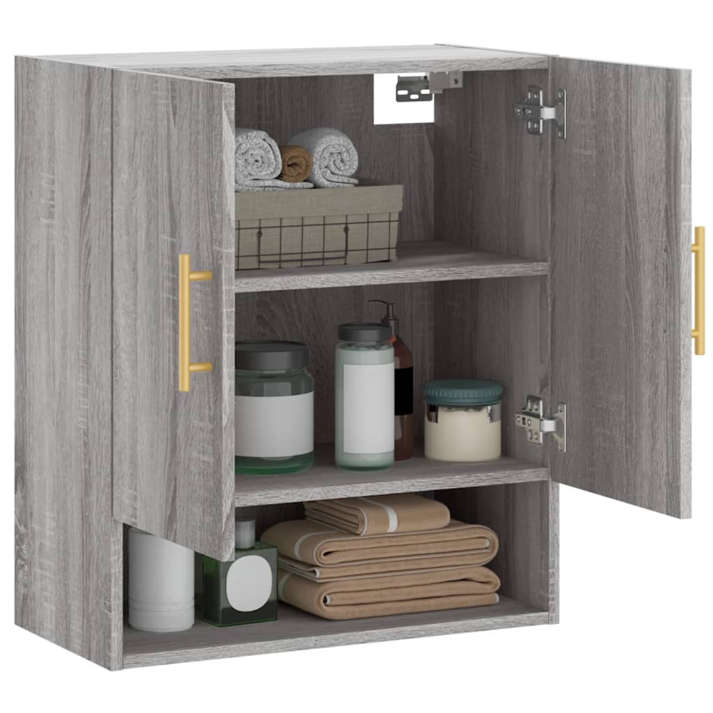 Wall Cabinet Grey Sonoma 60x31x70 cm Engineered Wood