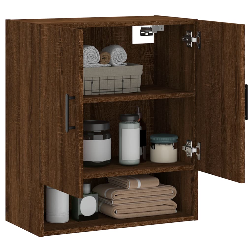 Wall Cabinet Brown Oak 60x31x70 cm Engineered Wood