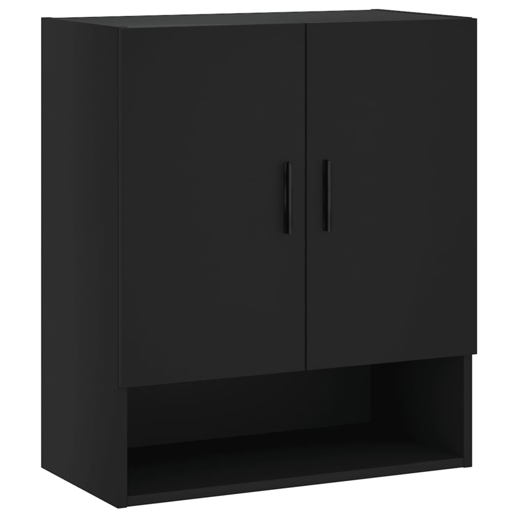 Wall Cabinet Black 60x31x70 cm Engineered Wood