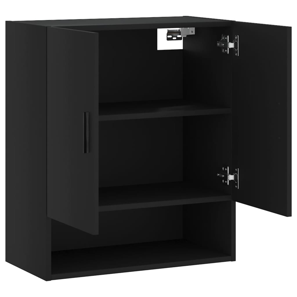 Wall Cabinet Black 60x31x70 cm Engineered Wood