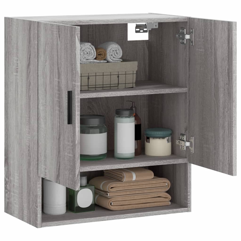 Wall Cabinet Grey Sonoma 60x31x70 cm Engineered Wood