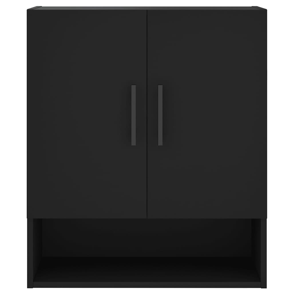 Wall Cabinet Black 60x31x70 cm Engineered Wood