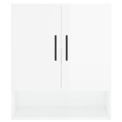 Wall Cabinet High Gloss White 60x31x70 cm Engineered Wood