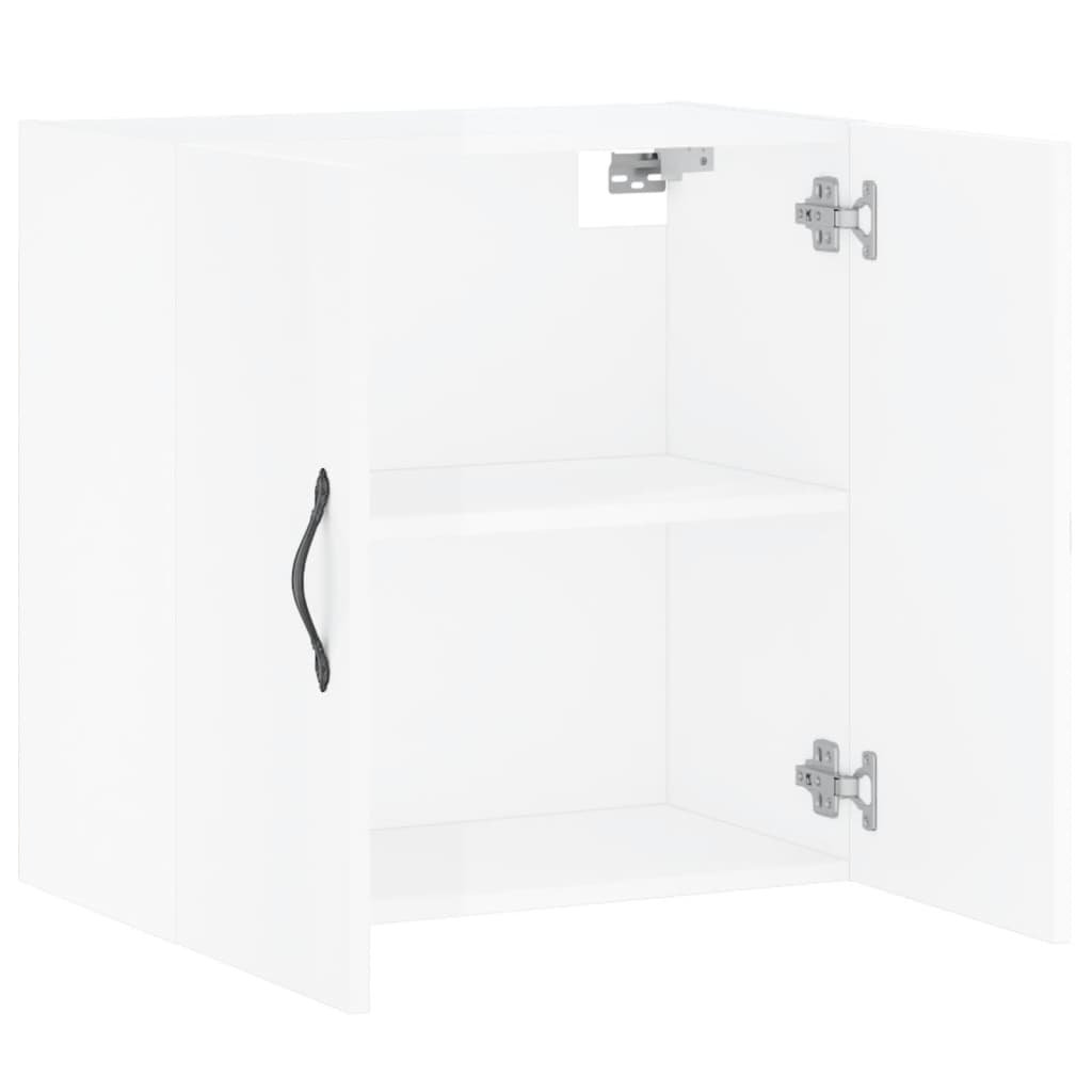 Wall Cabinet High Gloss White 60x31x60 cm Engineered Wood