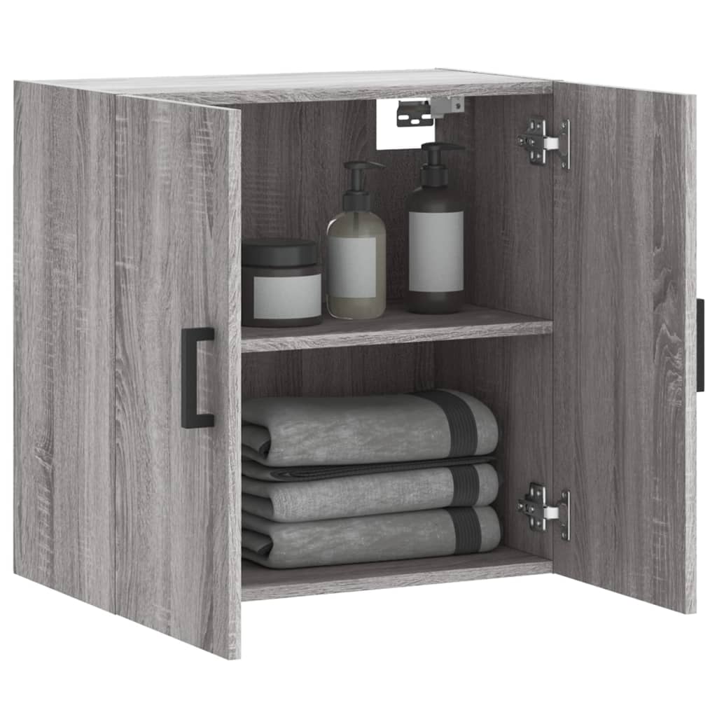 Wall Cabinet Grey Sonoma 60x31x60 cm Engineered Wood