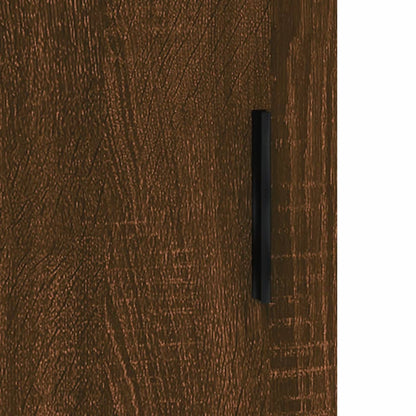 Wall Cabinet Brown Oak 60x31x60 cm Engineered Wood