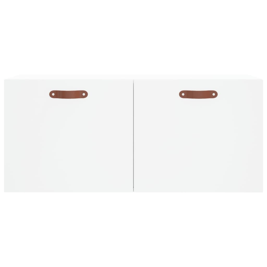 Wall Cabinet White 80x36.5x35 cm Engineered Wood