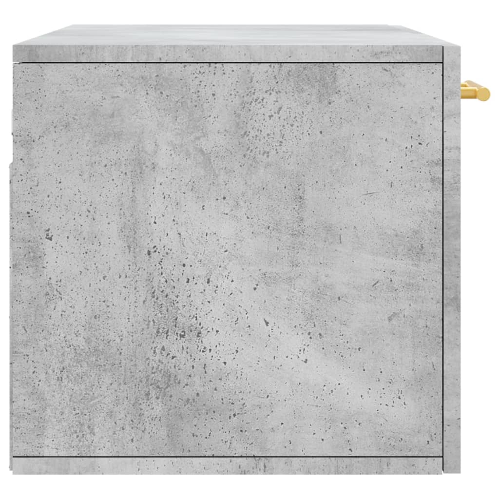 Wall Cabinet Concrete Grey 80x36.5x35 cm Engineered Wood