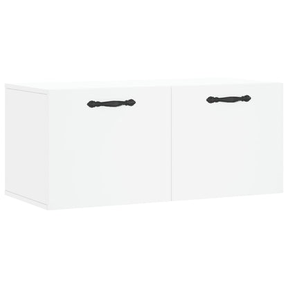 Wall Cabinet White 80x36.5x35 cm Engineered Wood