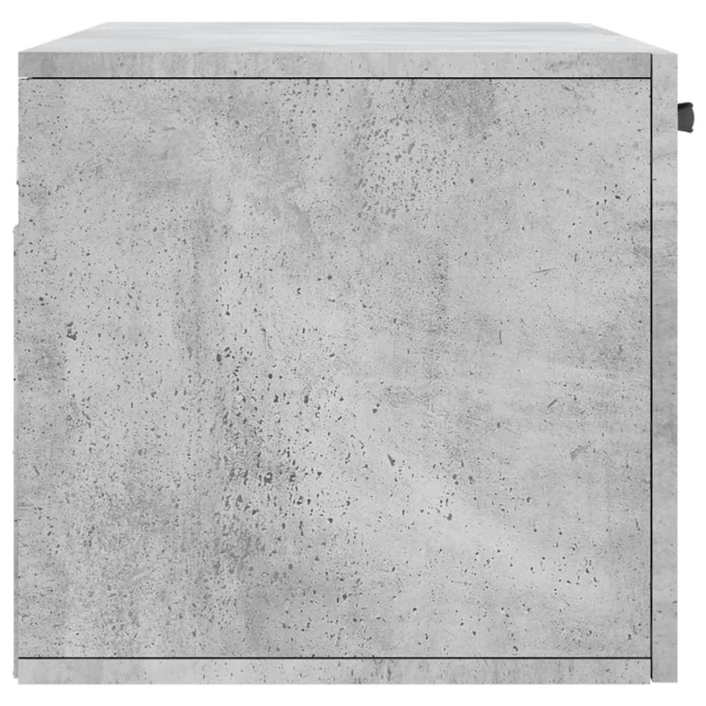 Wall Cabinet Concrete Grey 80x36.5x35 cm Engineered Wood