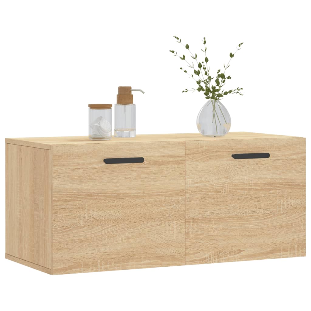 Wall Cabinet Sonoma Oak 80x36.5x35 cm Engineered Wood