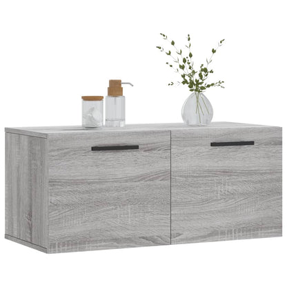 Wall Cabinet Grey Sonoma 80x36.5x35 cm Engineered Wood