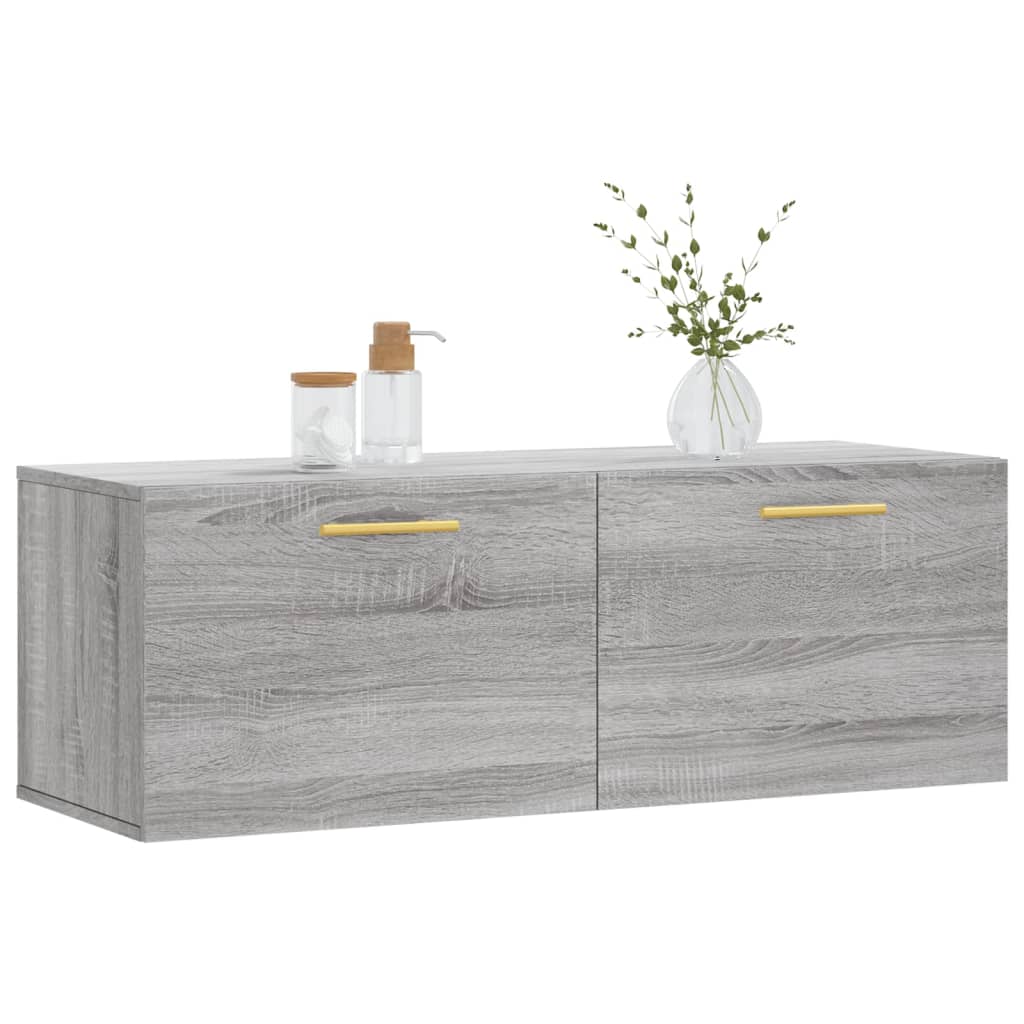 Wall Cabinet Grey Sonoma 100x36.5x35 cm Engineered Wood