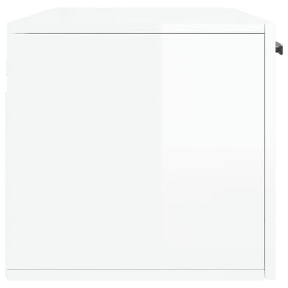 Wall Cabinet High Gloss White 100x36.5x35 cm Engineered Wood